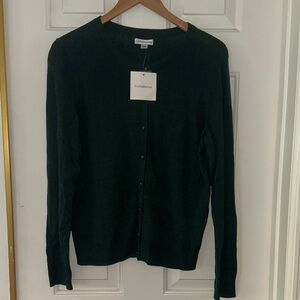 Croft & Barrow Women's Dark Green Cardigan Sweater